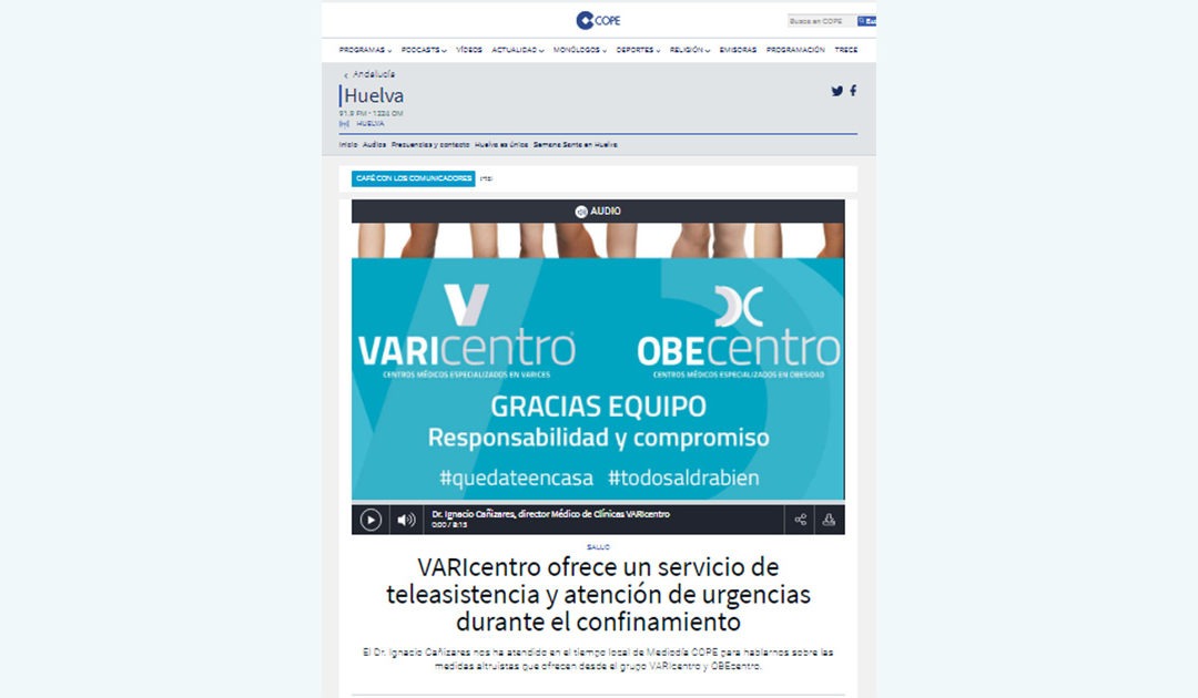 COPE entrevista al Dr. Cañizares por nuestra iniciativa de Teleasistencia durante el COVID-19