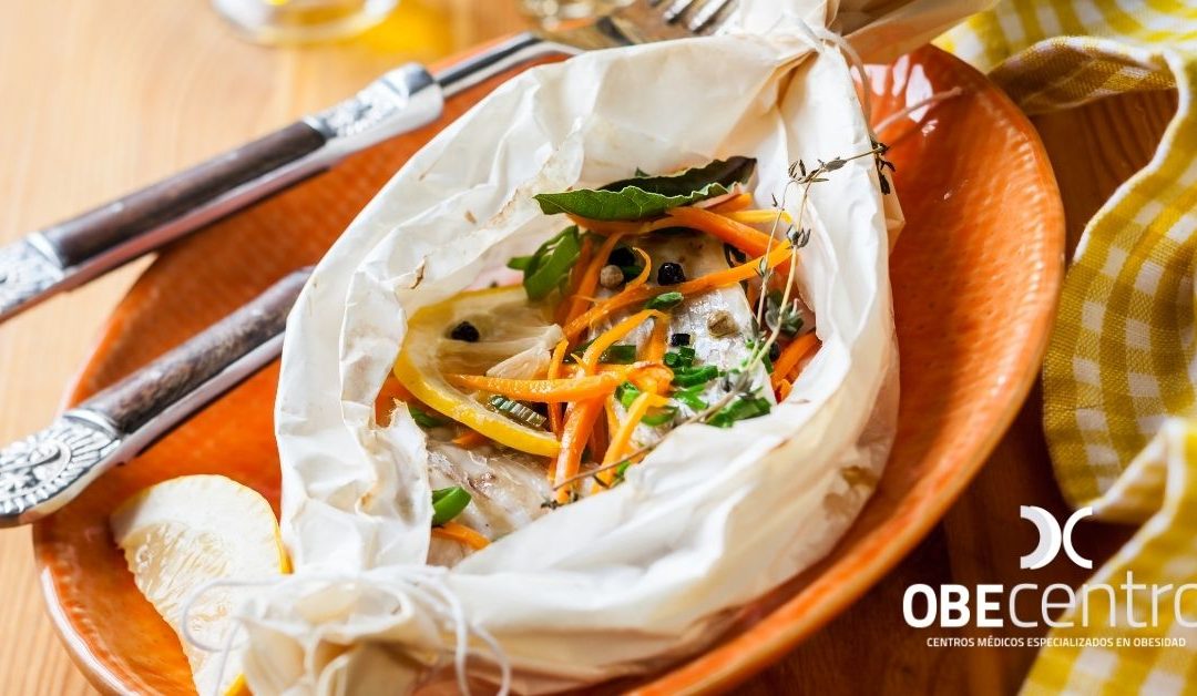 Dorada al papillote en el microondas