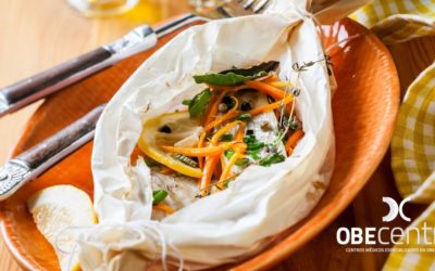 Dorada al papillote en el microondas