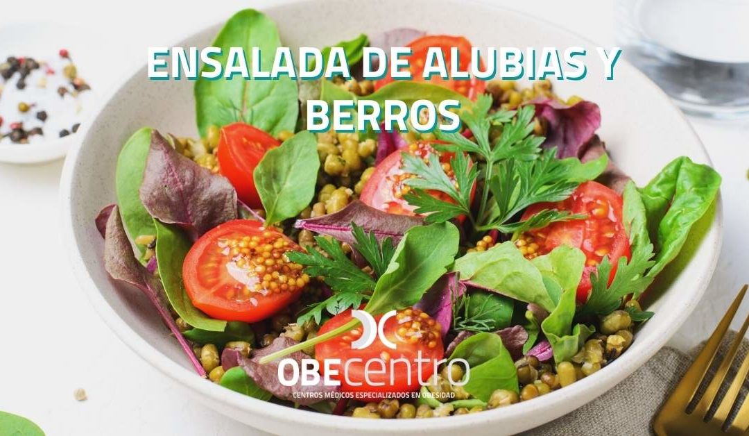 Ensalada de alubias con berros, cherry y ventresca