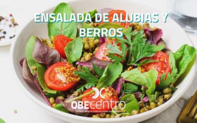 Ensalada de alubias con berros, cherry y ventresca