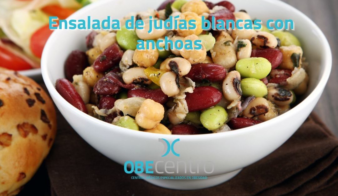 Ensalada de judías blancas con anchoas
