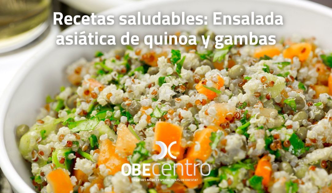 Recetas saludables: Ensalada asiática de quinoa y gambas