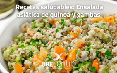 Recetas saludables: Ensalada asiática de quinoa y gambas